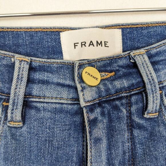 Frame Le Sylvie Slender Straight Denim Jeans Size 24 - Picture 6 of 10